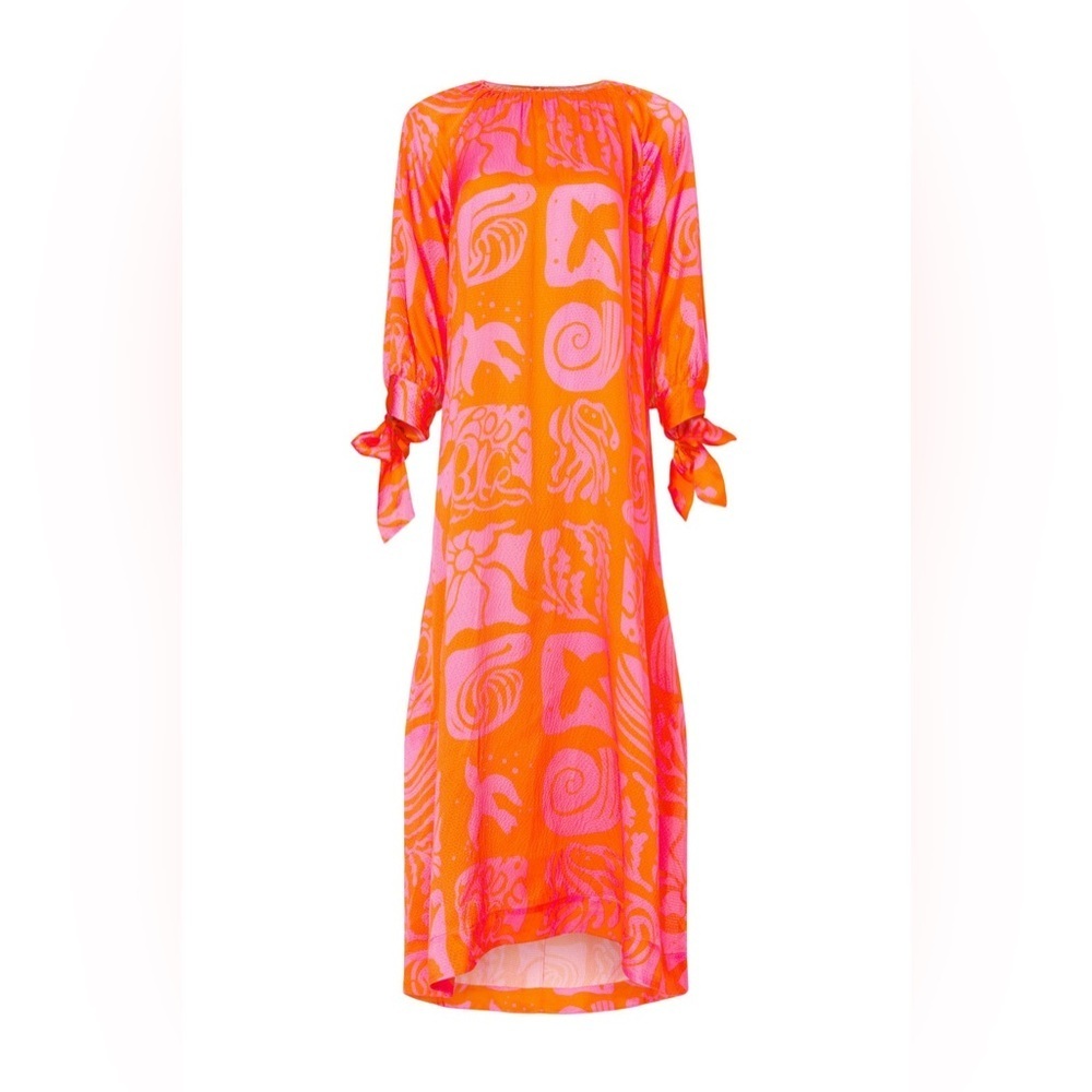 Rodebjer Wava Dress - kaftan dress 100% silk - Picture 3 of 16